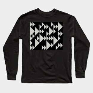 Triangles Geometric Pattern Long Sleeve T-Shirt